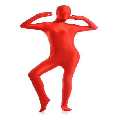 

24 HRS Shipped Out Womens Full Bodysuit Spandex Lycra Zentai Suit Yellow Second Skin Tights Suit Womens Pure Color Dancewear