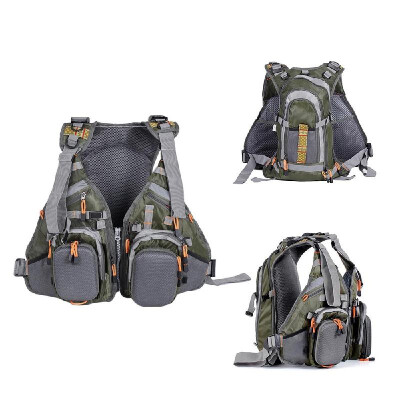 

Breathable Jacket Lixada 3 In 1 Mesh Fly Fishing Vest And Backpack Breathable Outdoor Fishing Safety Life Jacket Fisherman Utility