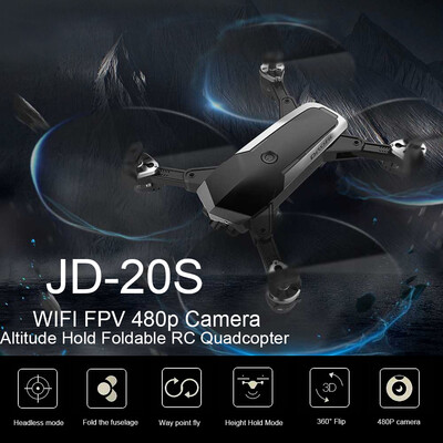 

ProJINGDATOYS JD-20S WIFI FPV 720P Wide-Angle Camera Drone Altitude Hold Foldable RC Quadcopter