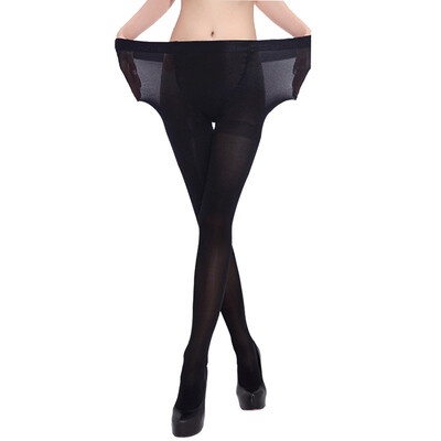 

Jingdong supermarket Langsha pantyhose women spring&autumn 120D velvet double plus crotch  box leggings 3 double-loaded black