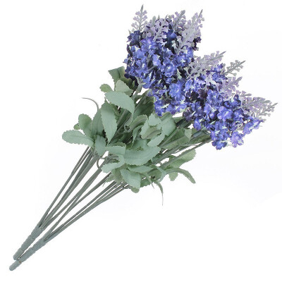 

NicerDicer 10Heads Lavender Flower Silk Artificial Bouquet Wedding Home Party Decor Crafts
