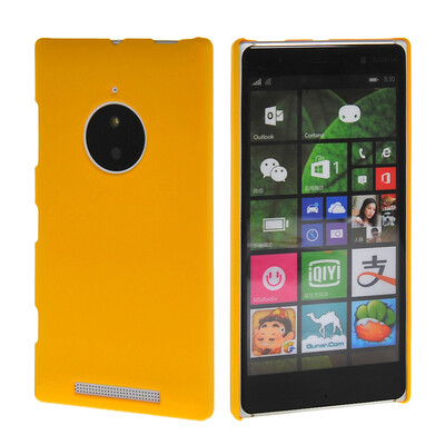 

MOONCASE Hard Rubberized Rubber Coating Devise Back ЧЕХОЛ ДЛЯ Nokia Lumia 830 Yellow