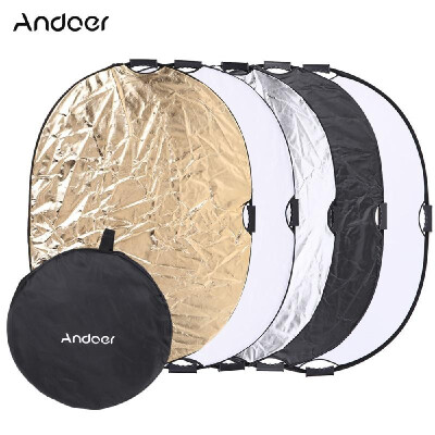 

Andoer 90 120cm 5in1 Round Collapasible Multi-Disc Portable Circular Photo Photography Studio Video Light Reflector