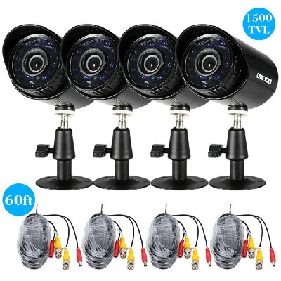 

Romacci OWSOO 41500TVL OutdoorIndoor Bullet Security CCTV Camera 460ft Surveillance Cable Support Weatherproof IR-CUT Night V