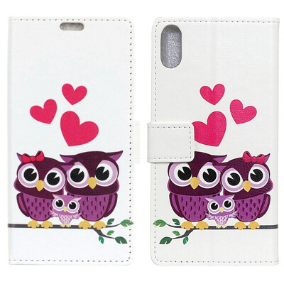 

MOONCASE Doug X55 Painted Leather Case - Love Cat