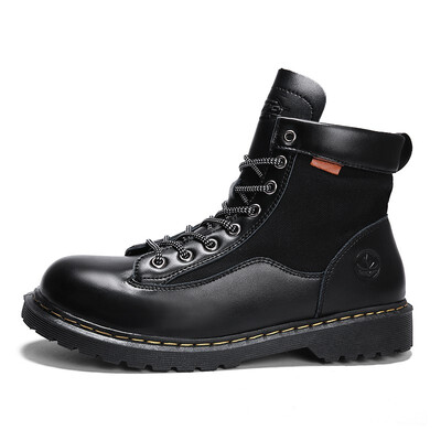 

2018 new Martin boots female British wind students Korean version of the wild thick with couples chic motorcycle boots women spring&autumn