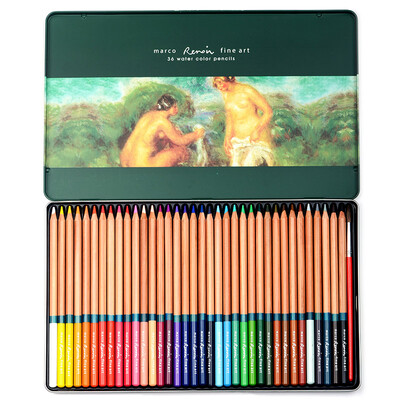 

Marco 3120-36TN Renoir series water-soluble 36 color pencil color pen color lead iron box