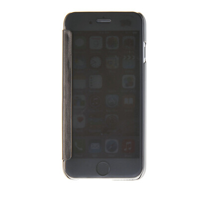 

MOONCASE Hard Rubber Side Flip Pouch Shell Back ЧЕХОЛ ДЛЯ Apple iPhone 6 Plus ( 5.5 inch ) Silver