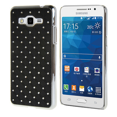 

MOONCASE Жесткий Хром горный хрусталь Bling Звезда обложка чехол для Samsung Galaxy Grand Prime G5308 Черный