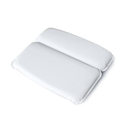 

1 Pcs Spa Bath Pillow Powerful Suction Cups Extra Soft 2-Panel Design for Shoulder&Neck Support Fits Any Size Tub