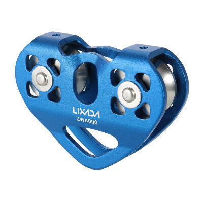 

Lixada 30kN Cable Trolley Pulley with Ball Bearing Rock Climbing Caving Aloft Work Rescue