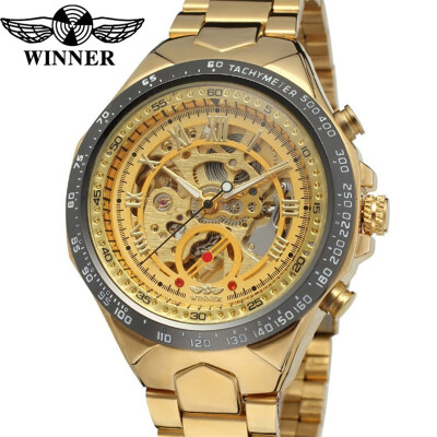 

Winner skeleton mechanical watch w214