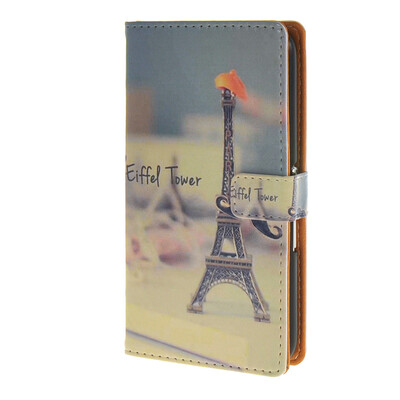 

MOONCASE Case for Sony Xperia E4 Pattern series Leather Flip Wallet Card Slot Stand Back Cover