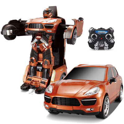 

[ early education] Jia Qi (JIAQI) TT667 Lamborghini poison vehicle robot (orange) intelligent remote control a key Transformers puzzle car toy