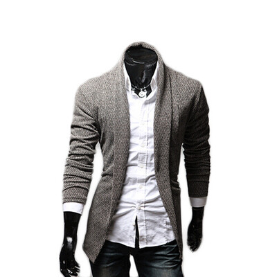 

Zogaa New Mens Cardigan Casual Slim Pure Color