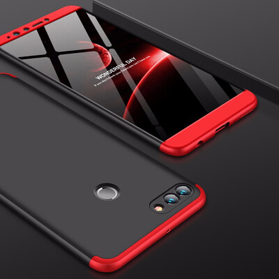 

Goowiiz Phone Case For Huawei Y9 2018Honor Enjoy 8 Plus Fashion Color collision 360 Degree Coverage PC Full Protection