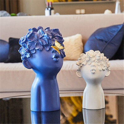 

Nordic resin child art abstract crafts ornament people sculpture home decor handicraft birthday gift wedding decorations gift