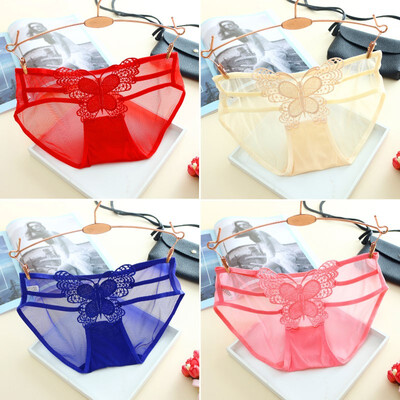 

Girls Appliques briefs panties hollow underwear 7 colors transparent intimates teenage small bragas