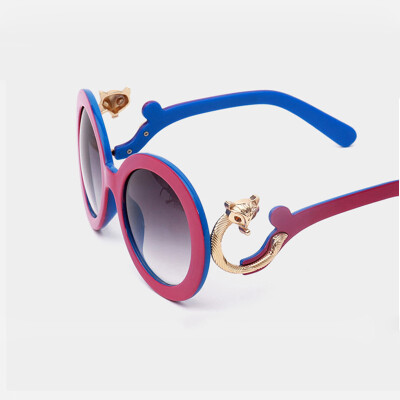 

FEIDU 2015 New Brand Retro Inspired Arrival Oversize Sunglasses Women Brand Designer Round Fashion Glasses Women Vintage