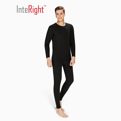 

INTERIGHT Mens Elastic Round Neck Printed Underwear on Green