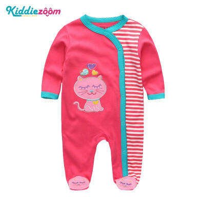 

Kiddiezoom Jumpsuit Long Sleeve Spring Autumn Baby Rompers Cotton Newborn 0-12Months Baby Clothes Stars Stripes Baby Supplies