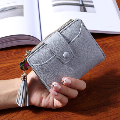 

Women Wallet New Purple Blue Gray Black Wallet Female Zipper And Lady Card Holder
