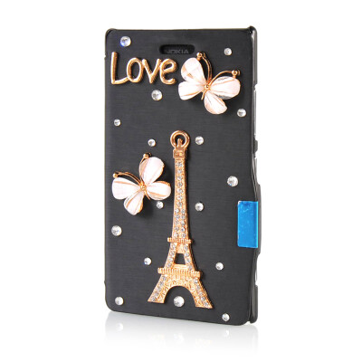 

MOONCASE Luxury Flower Crystal Leather Side Flip Wallet Pouch ЧЕХОЛ ДЛЯ Nokia Lumia 925