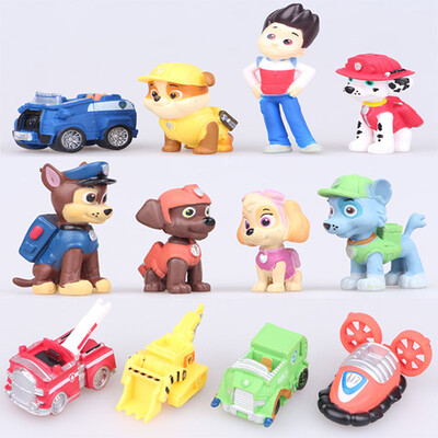 

12 PcsSet Puppy Dog Toy Childrens Anime Action Figure Toy Mini Figures Dog Model Toys 66869