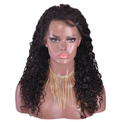 

Yvonne Hair 180 Density Super Curly Human Hair Lace Front Wigs For Black Women Natural Color With Baby Hair Around