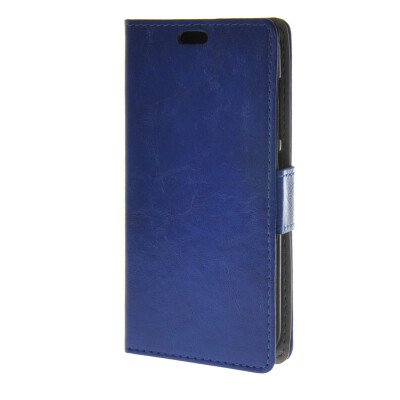 

MOONCASE Smooth PU Leather Flip Wallet Card Slot Bracket Back чехол для Huawei Ascend Y520 Blue