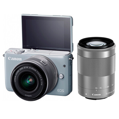 

Canon (Canon) EOS М10 Миниатюрный одна голова Кит Уайт (увеличение EF-M 15-45mm) и (с фиксированным фокусным EF-M 22mm F / 2 STM)