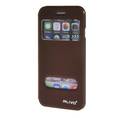 

MOONCASE ЧЕХОЛ ДЛЯ Apple iPhone 6 ( 4.7 inch ) View Window Leather Flip Bracket Back Cover wine