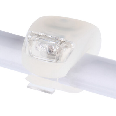 

LED Bicycle Bike Cycling Silicone Head Front Rear Wheel Safety Light Lamp