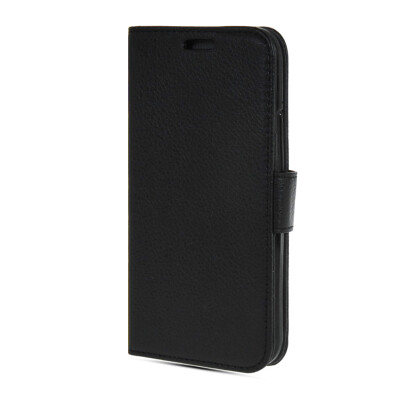 

MOONCASE High quality Leather Side Flip Wallet Card Slot Pouch Stand Shell Back ЧЕХОЛ ДЛЯ Htc One M8 Black