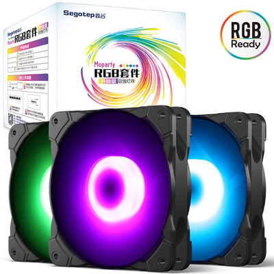 

Xingu Segotep RGB fan kit upgrade version standard 3 RGB chassis fan 1 controller multi-mode light conversion with small 4p light bar power supply interface