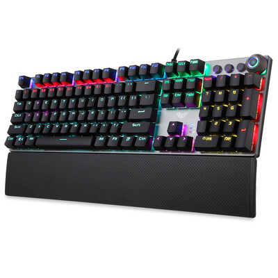 

Tarantula AULA F2088 mixed light mechanical keyboard no punch 104 key game keyboard eat chicken keyboard Jedi survival black axis normal version