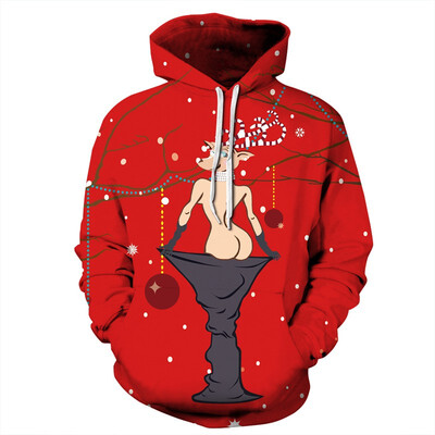 

QYDM0260Mens Hoodie 3D Printed Women Pullover Sweater