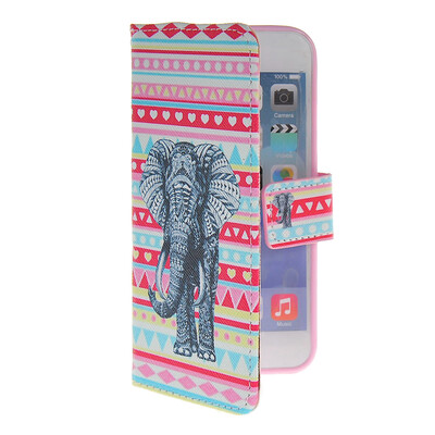 

MOONCASE Pattern Style Leather Side Flip Wallet Card Slot Pouch Stand Shell Back ЧЕХОЛ ДЛЯ Apple iPhone 6 ( 4.7 inch )