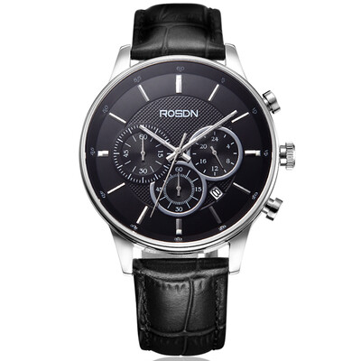 

Lausanne (ROSDN) watch a large luxury watch quartz men's watch black rose G3181L-MRB