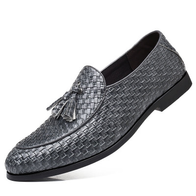 

JUQI Business Men Oxford Genuine Leather Shoes