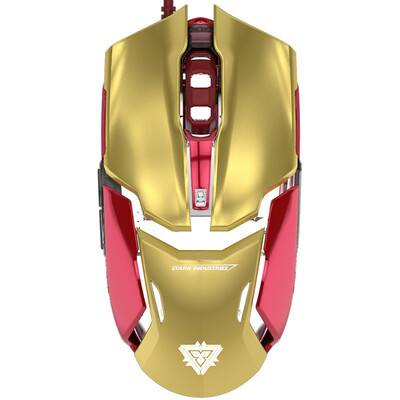 

Yibo (E-3LUE) M618 Iron Man 3 Проводная игровая мышь Gold