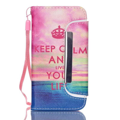 

мити моды печать практики пу бумажник кожаный чехол для iPhone 4s Flip покрытия сплит "2in1" 4 съемными с слот &)