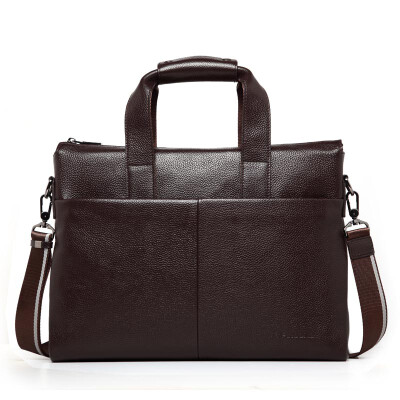 

P.Koune®100% Genuine Leather men bag Shoulder Bags Brand New men's briefcase business men's travel bags tote Men messenger bags