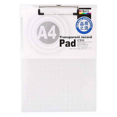 

Morninglight ( & G) ADM94563 A4 Transparent Scale Note Board Clip Folder Color Random