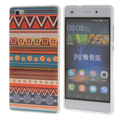 

MOONCASE чехол для Huawei Ascend P8 Life Pattern series Flexible Soft Gel TPU Silicone Skin Slim Durable Cover