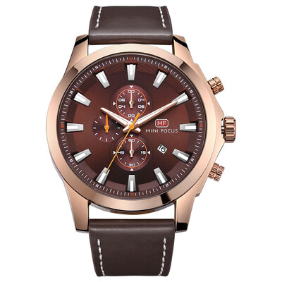 

BOFUTE Male Watches Casual Watch Quartz Watches Calendar Luminous Waterproof Genuine Leather Strap 0082G