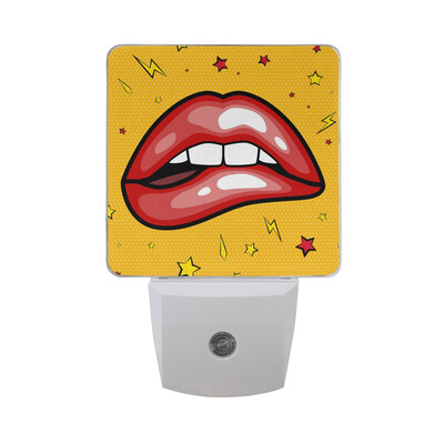 

ALAZA LED Night Light With Smart Dusk To Dawn SensorSketch Aliens And Plate Plug In Night Light