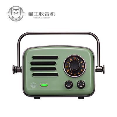 

Elvis Presley MW-R Elvis Presley 2 Aurora Green Smart Internet Radio Retro Bluetooth Speaker Small Sound Subwoofer