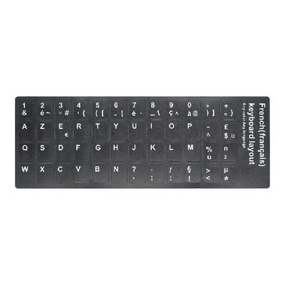 

Universal Russian Keyboard Stickers Russian & English Non Transparent Keyboard Replacement Sticker for Laptop