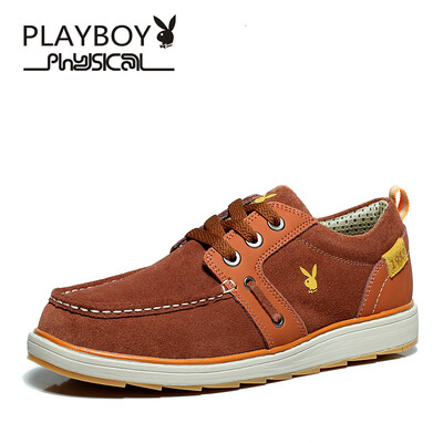 

PLAYBOY brand NewEngland styledCasualNubuck upperLeather sneakerMens shoes